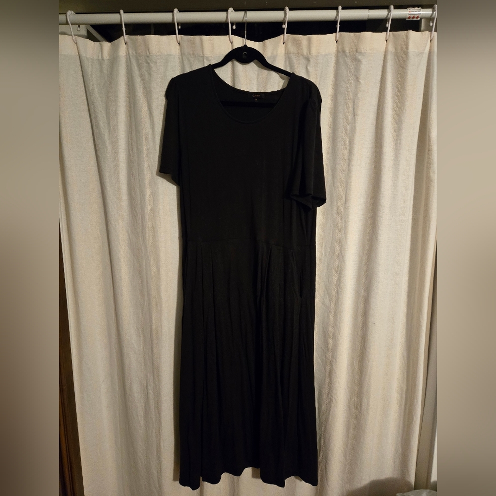 Quince Short Sleeve Tencel Midi Dress, XL